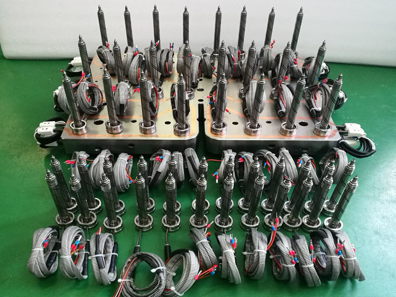 One outlet 48 open hot runner system
